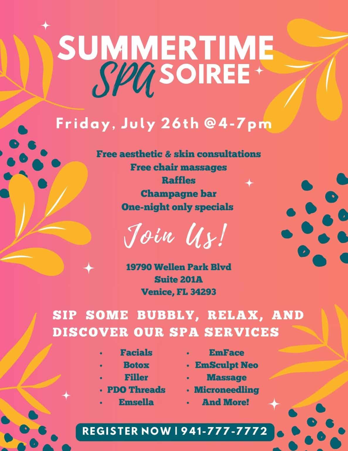 Florida Lakes Spa Summer Soiree Wellen Park