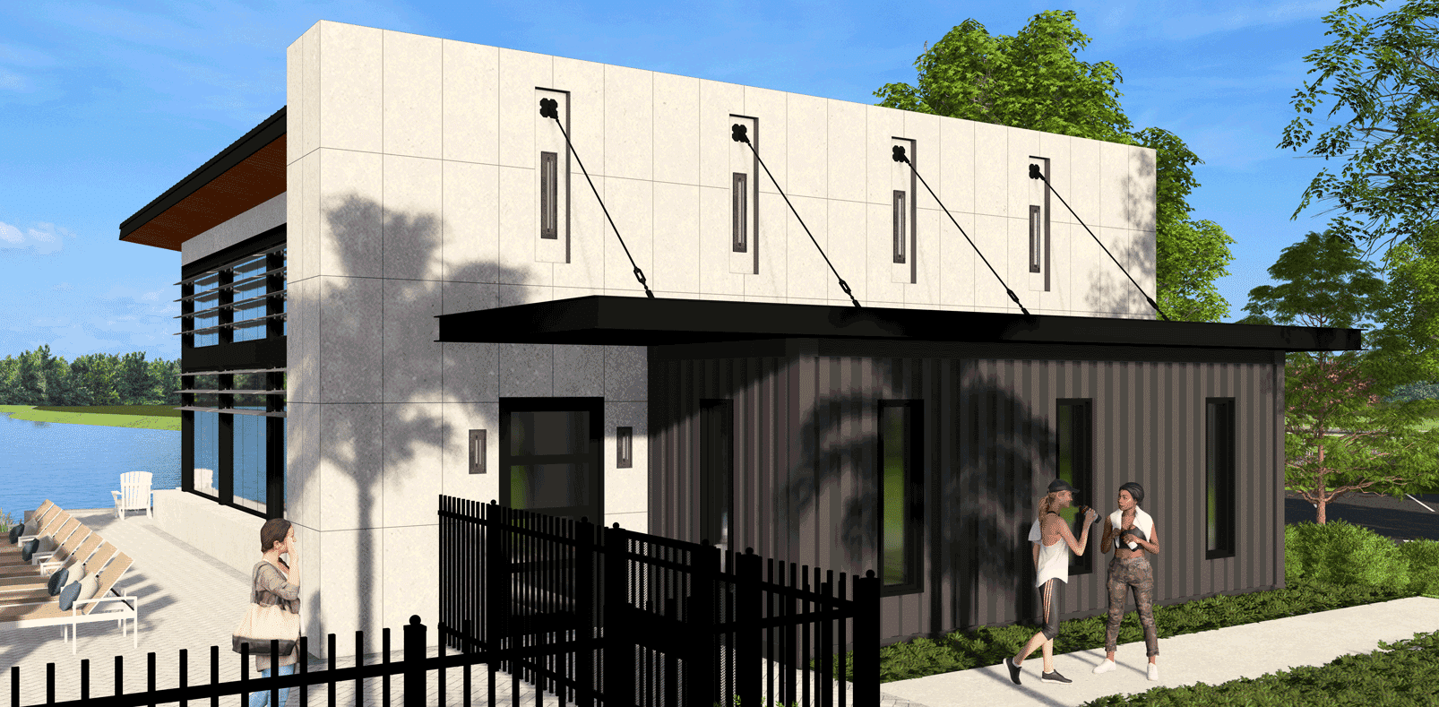 A fitness center at the Westlake residential community at Wellen Park